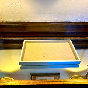 Stackable jewelry trays..but flexible for other usage..